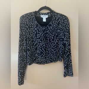 Black Formal Crop Jacket